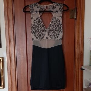 Mapale Black and Tan Dress